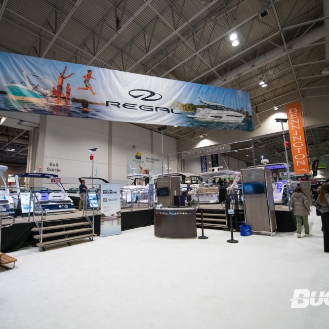 buckeye marine regal boat show booth 2024